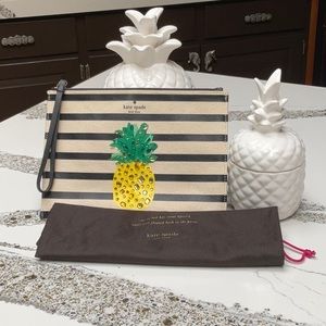 Kate Spade jeweled pineapple wristlet
